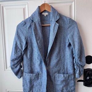 Max Studio Striped Blue Blazer